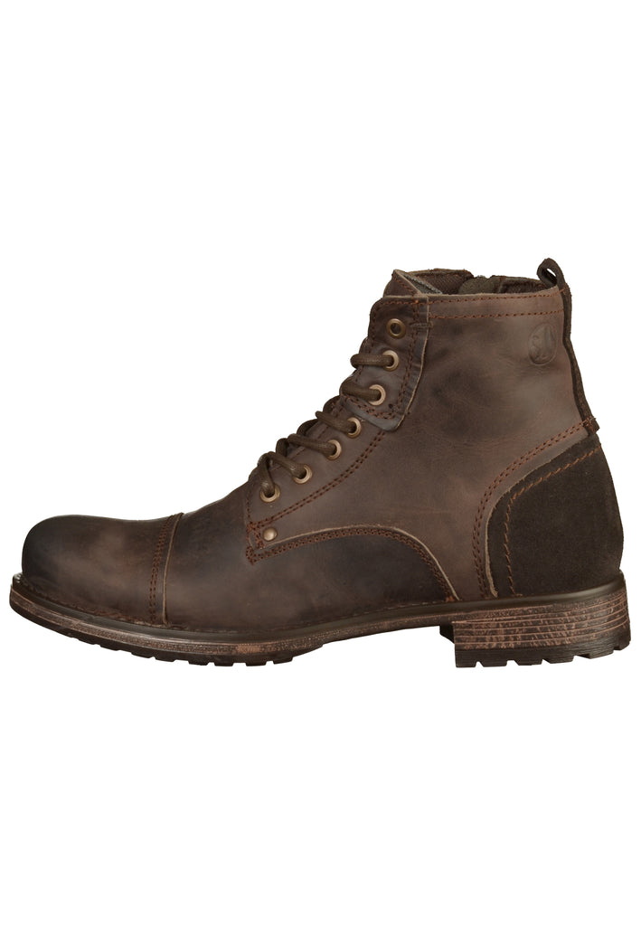 s.Oliver Stiefelette Leder Dunkelbraun - surf4shoes