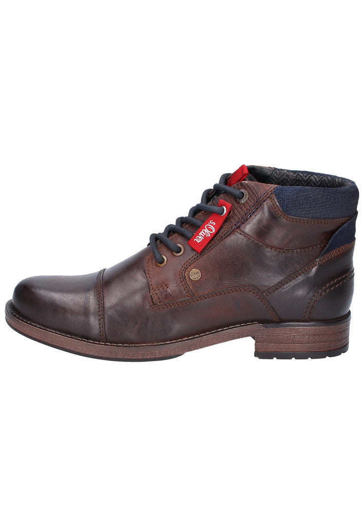 s.Oliver Stiefelette Leder Dunkelbraun - surf4shoes