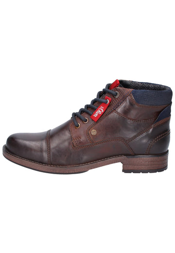 s.Oliver Stiefelette Leder Dunkelbraun - surf4shoes
