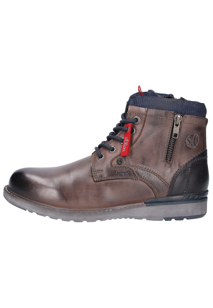 s.Oliver Stiefelette Leder Braun - surf4shoes