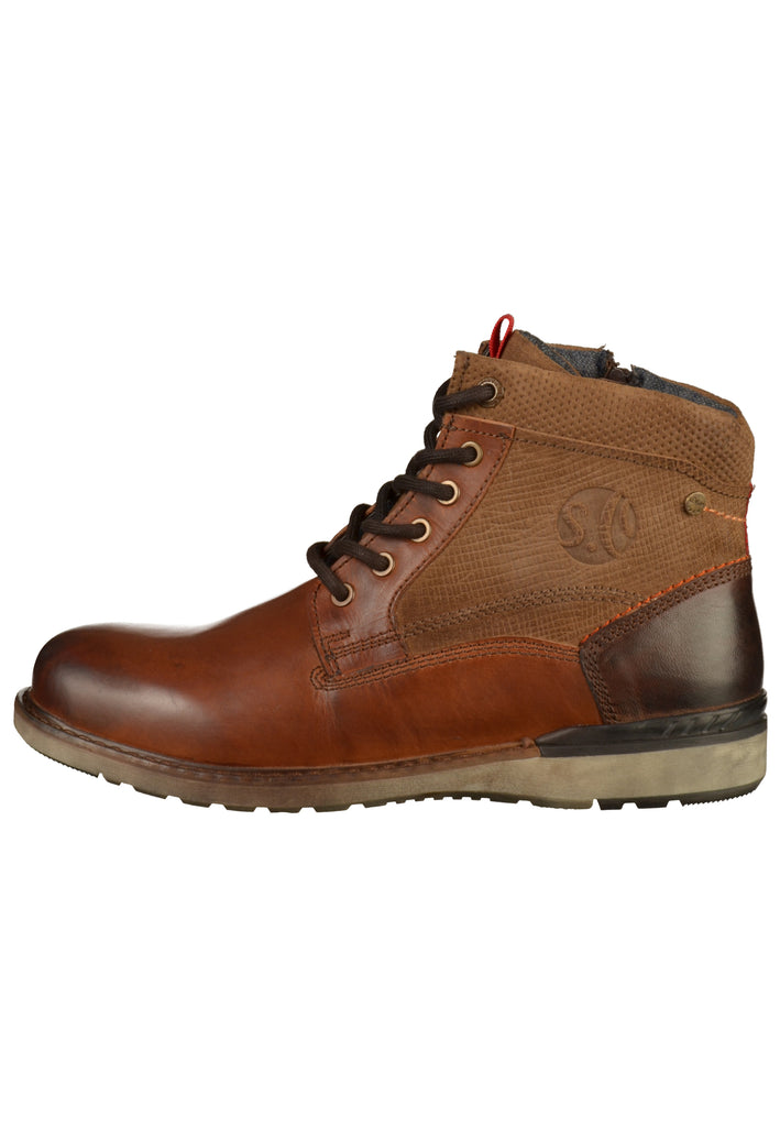 s.Oliver Stiefelette Leder Braun - surf4shoes