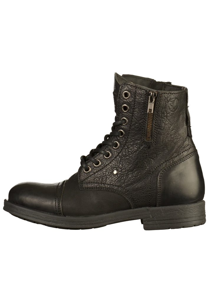 s.Oliver Stiefelette Leder Schwarz - surf4shoes