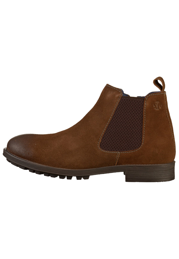 s.Oliver Stiefelette Leder Braun - surf4shoes