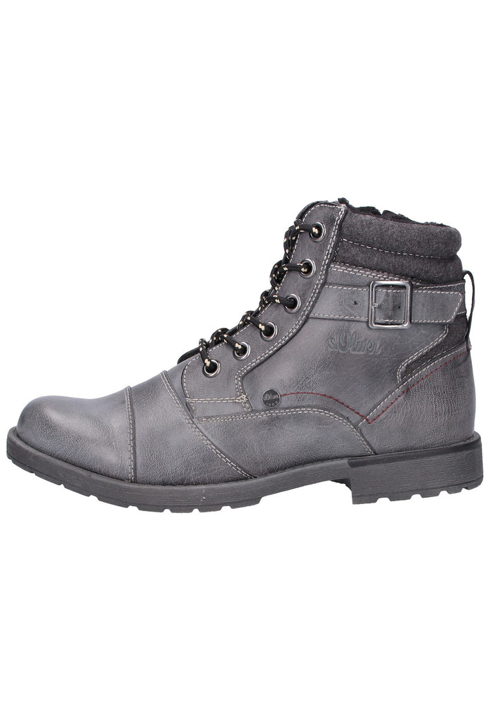 s.Oliver Stiefelette Lederimitat Grau - surf4shoes