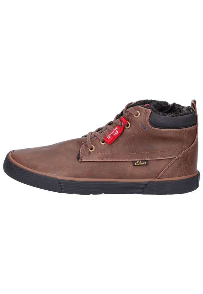 s.Oliver Sneaker Lederimitat Braun - surf4shoes