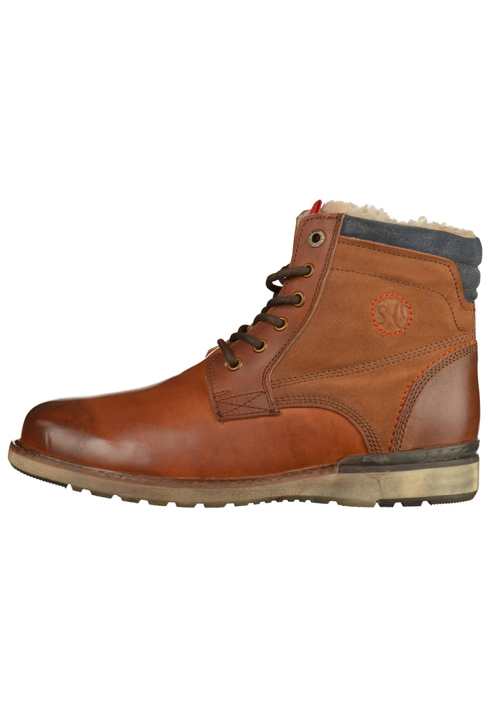s.Oliver Stiefelette Leder Braun - surf4shoes