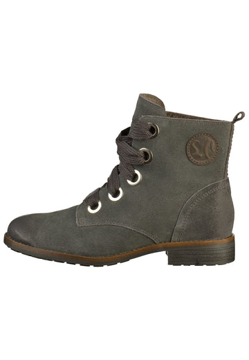 s.Oliver Stiefelette Nubukleder Grau - surf4shoes