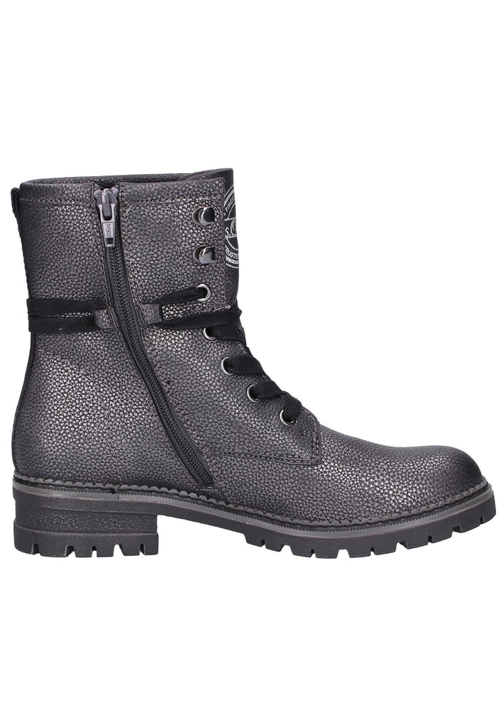 s.Oliver Stiefelette Lederimitat/Textil Schwarz - surf4shoes