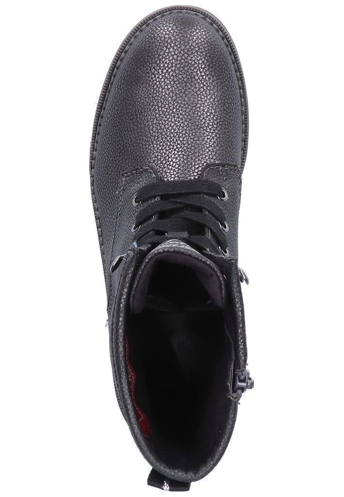 s.Oliver Stiefelette Lederimitat/Textil Schwarz - surf4shoes