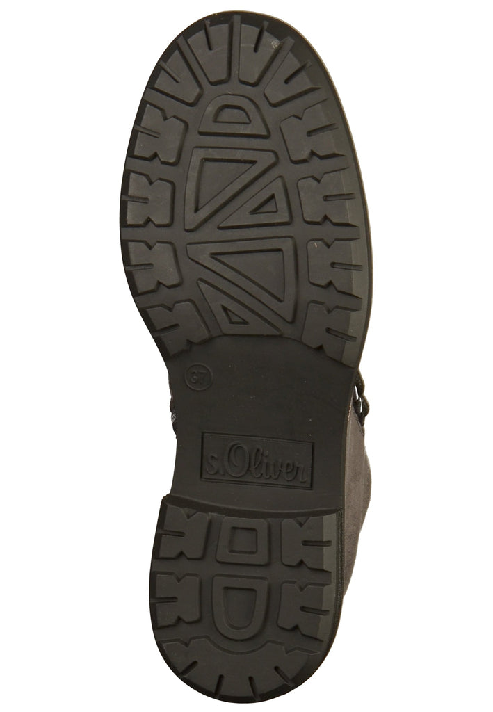 s.Oliver Stiefelette Textil Anthracite - surf4shoes