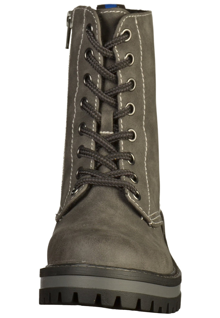 s.Oliver Stiefelette Lederimitat/Textil Graphit - surf4shoes