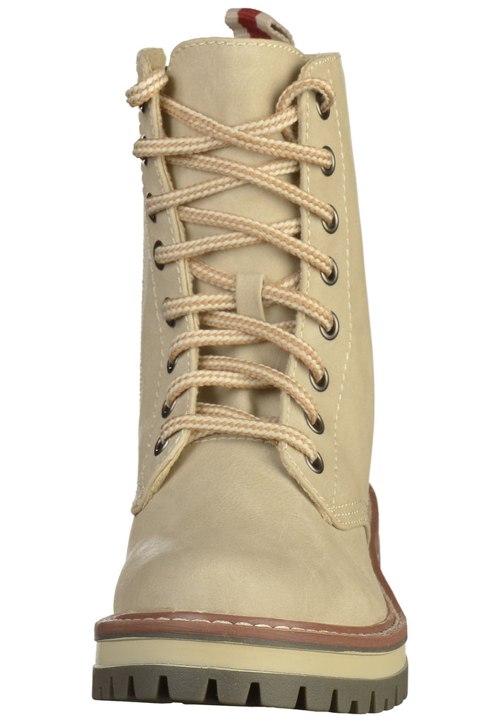 s.Oliver Stiefelette Lederimitat/Textil Weiß - surf4shoes