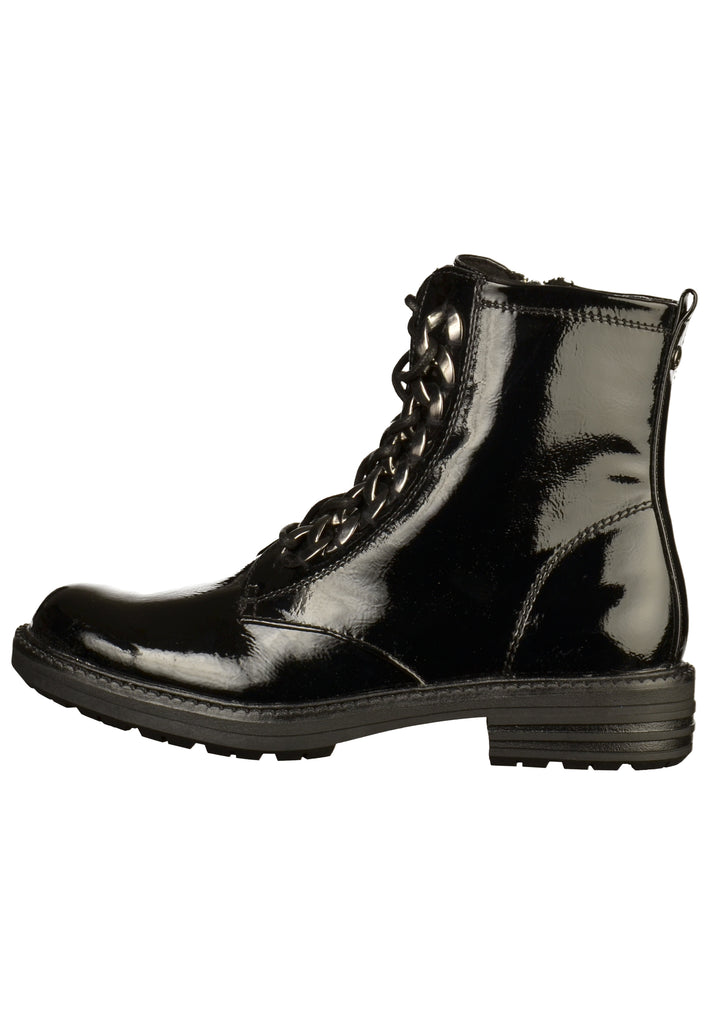 s.Oliver Stiefelette Lederimitat Schwarz - surf4shoes