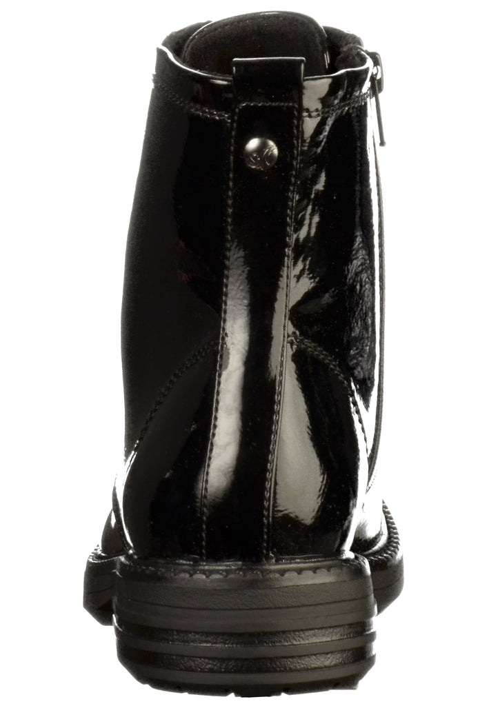 s.Oliver Stiefelette Lederimitat Schwarz - surf4shoes