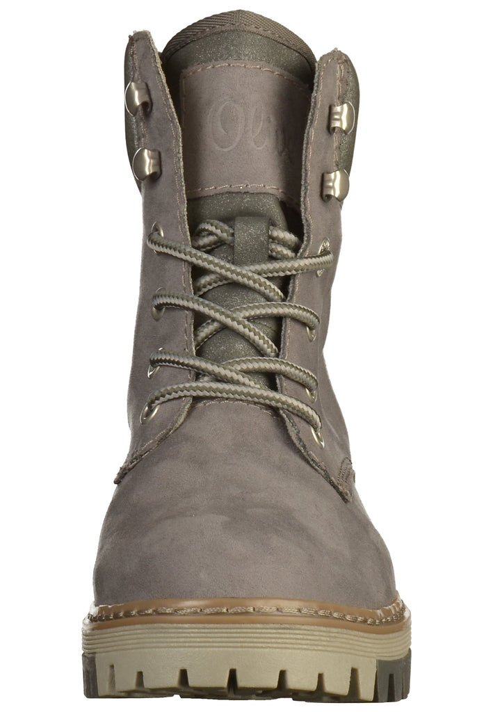 s.Oliver Stiefelette Lederimitat/Textil Grau - surf4shoes