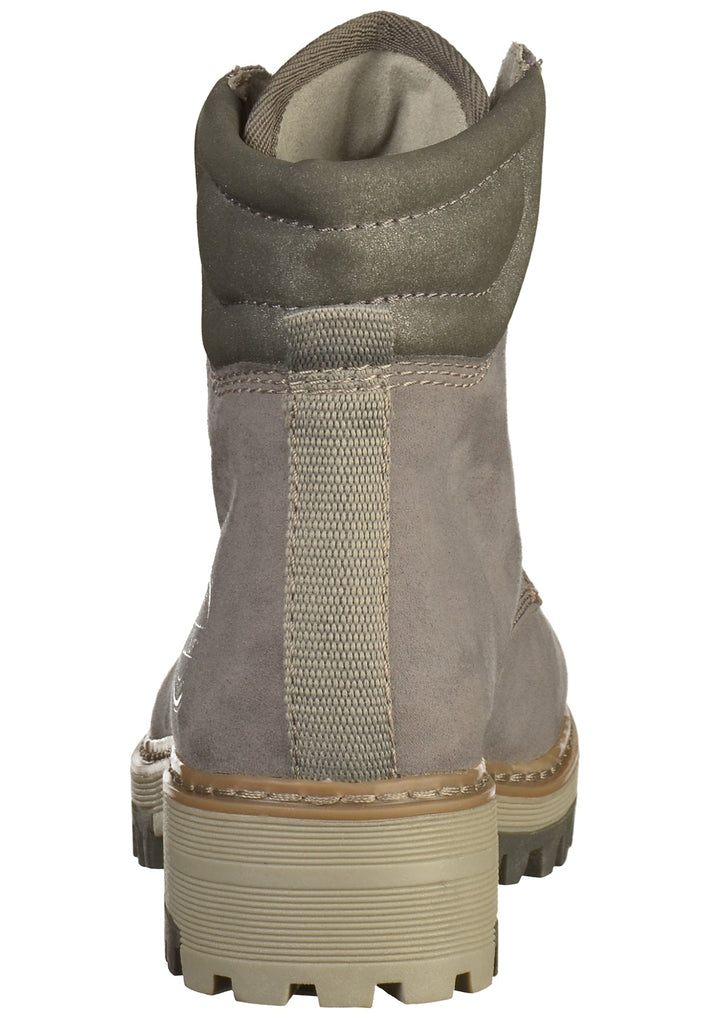 s.Oliver Stiefelette Lederimitat/Textil Grau - surf4shoes