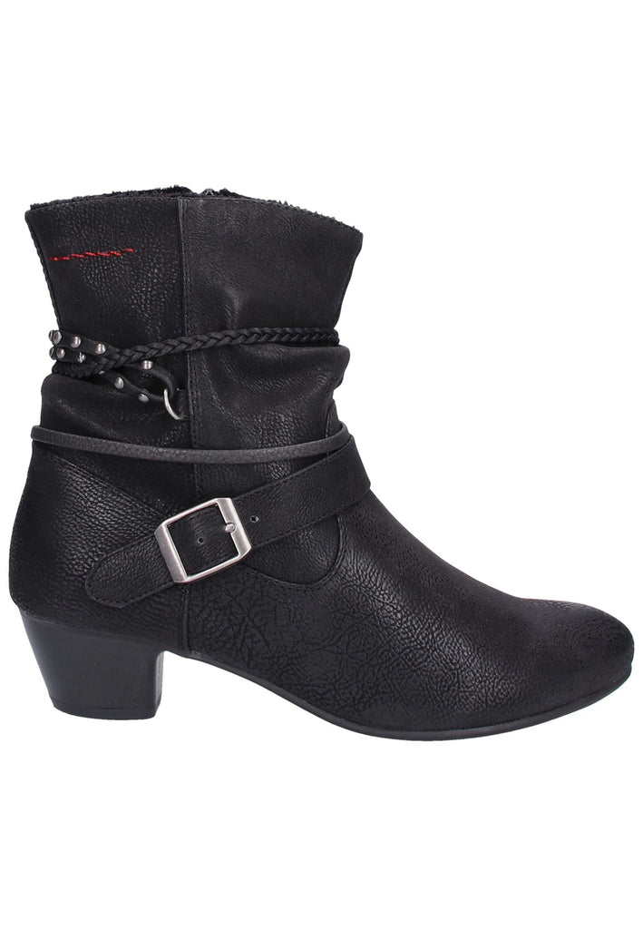 s.Oliver Stiefelette Lederimitat Schwarz - surf4shoes