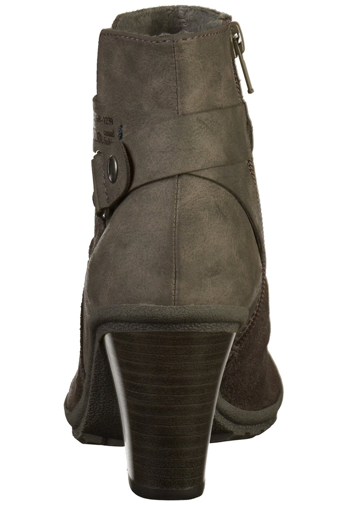 s.Oliver Stiefelette Lederimitat/Textil Grau - surf4shoes