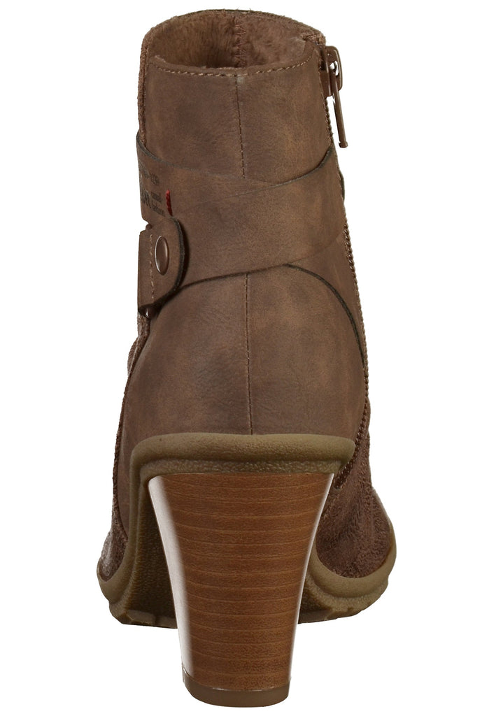 s.Oliver Stiefelette Lederimitat/Textil Braun - surf4shoes