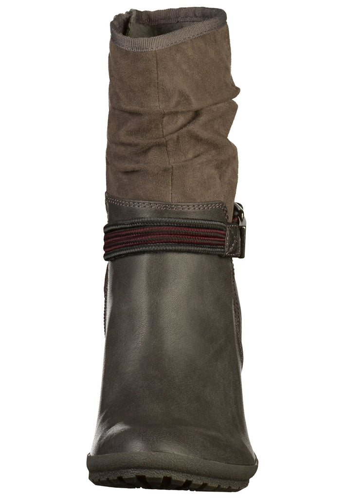 s.Oliver Stiefelette Lederimitat/Textil Grau - surf4shoes