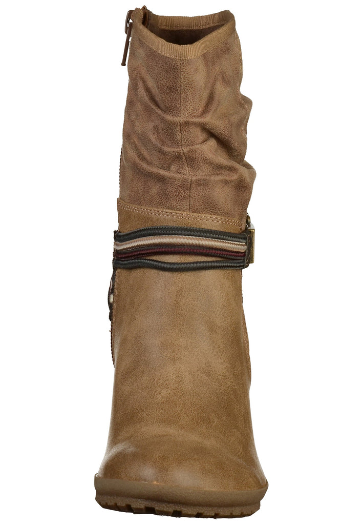 s.Oliver Stiefelette Lederimitat/Textil Braun - surf4shoes