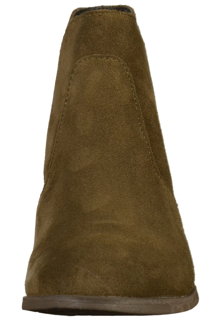 s.Oliver Stiefelette Nubukleder Oliv - surf4shoes