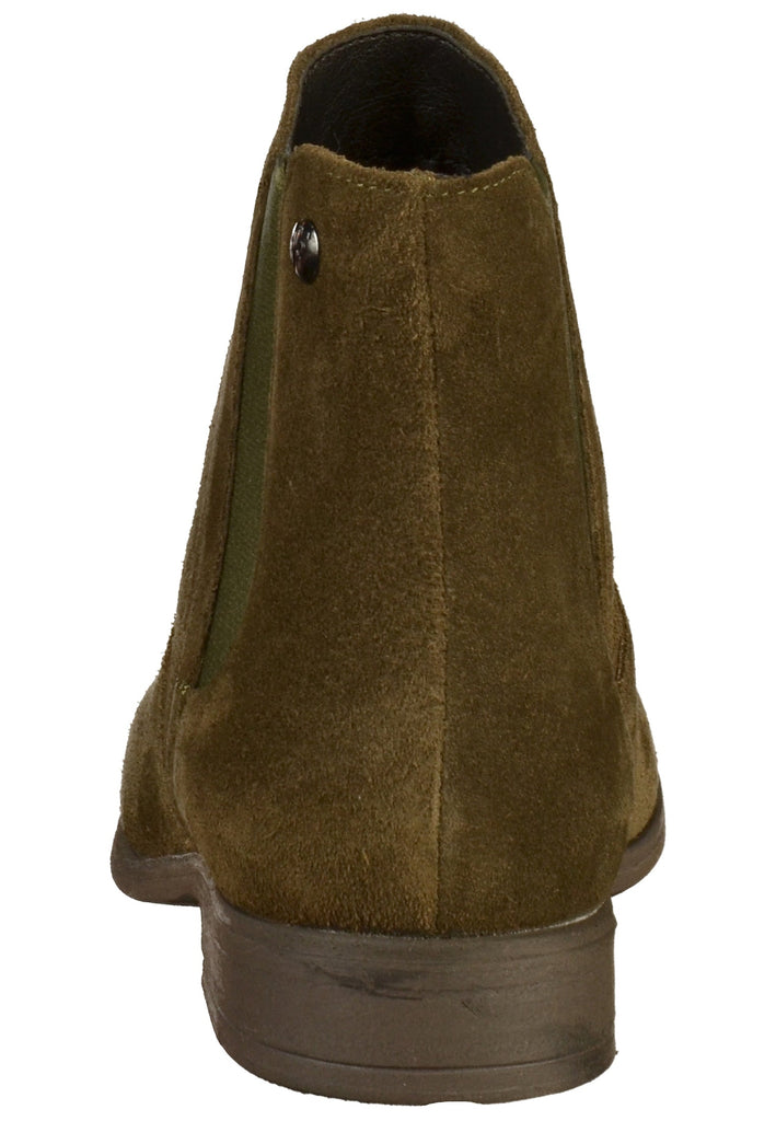 s.Oliver Stiefelette Nubukleder Oliv - surf4shoes
