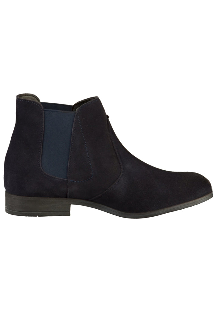 s.Oliver Stiefelette Nubukleder Blau - surf4shoes