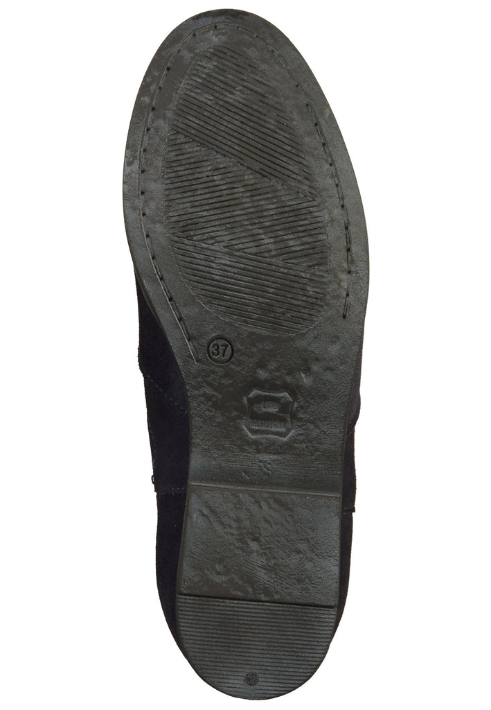 s.Oliver Stiefelette Nubukleder Blau - surf4shoes