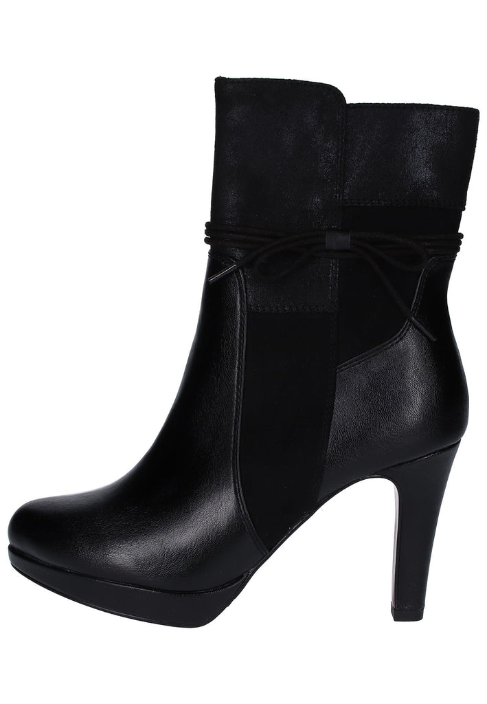s.Oliver Stiefelette Lederimitat/Textil Schwarz - surf4shoes