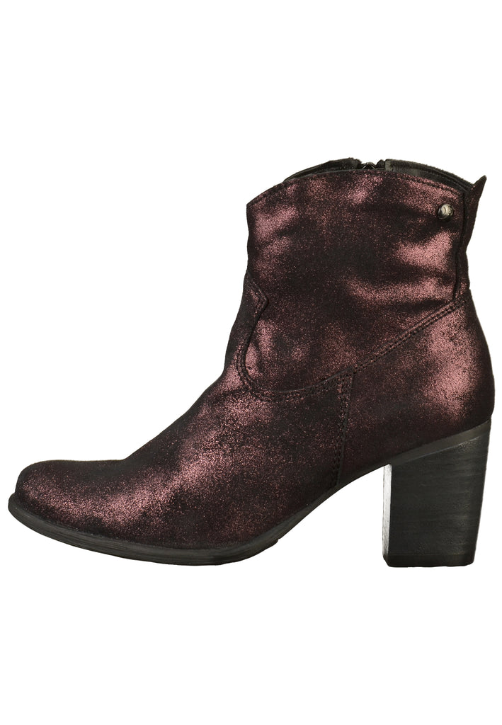 s.Oliver Stiefelette Leder Weinrot - surf4shoes