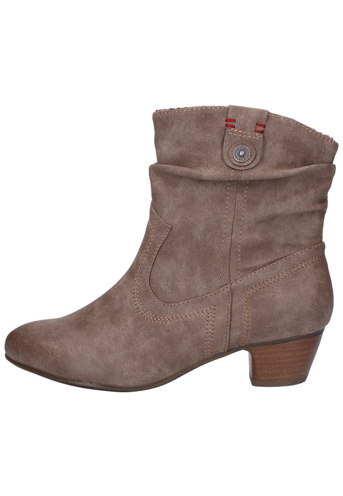 s.Oliver Stiefelette Lederimitat Braun - surf4shoes