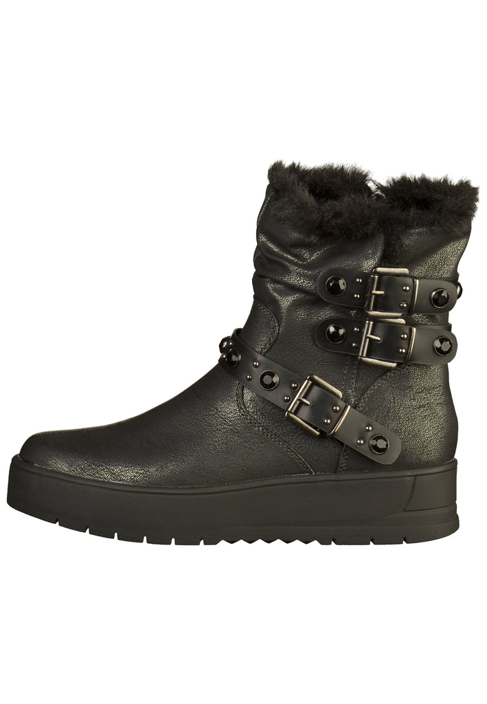 s.Oliver Stiefelette Lederimitat Grau - surf4shoes