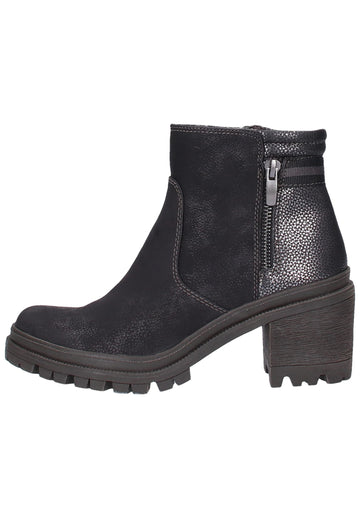 s.Oliver Stiefelette Lederimitat Schwarz - surf4shoes