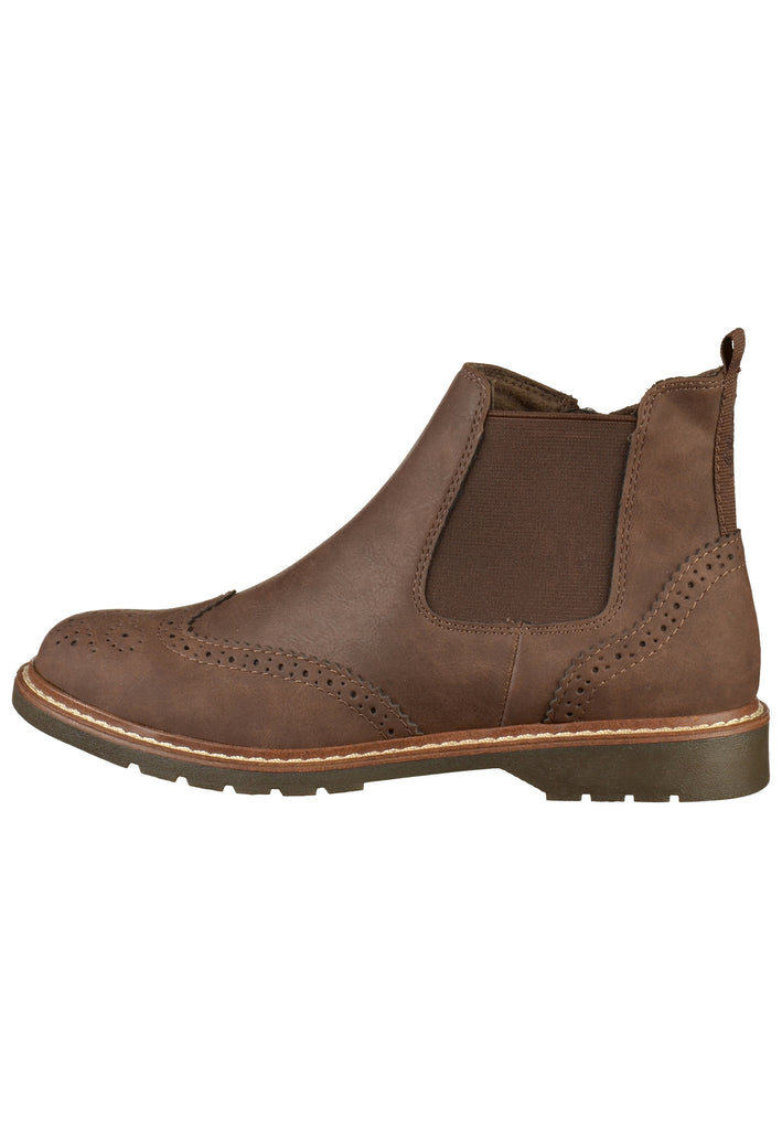 s.Oliver Stiefelette Lederimitat Braun - surf4shoes