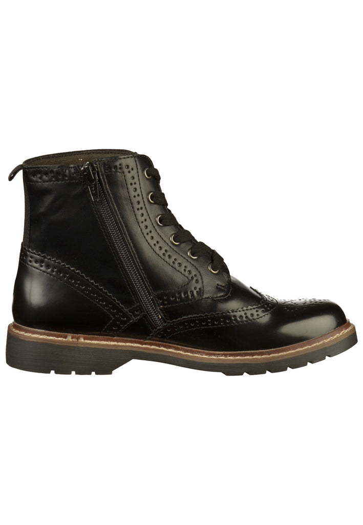 s.Oliver Stiefelette Lederimitat Schwarz - surf4shoes