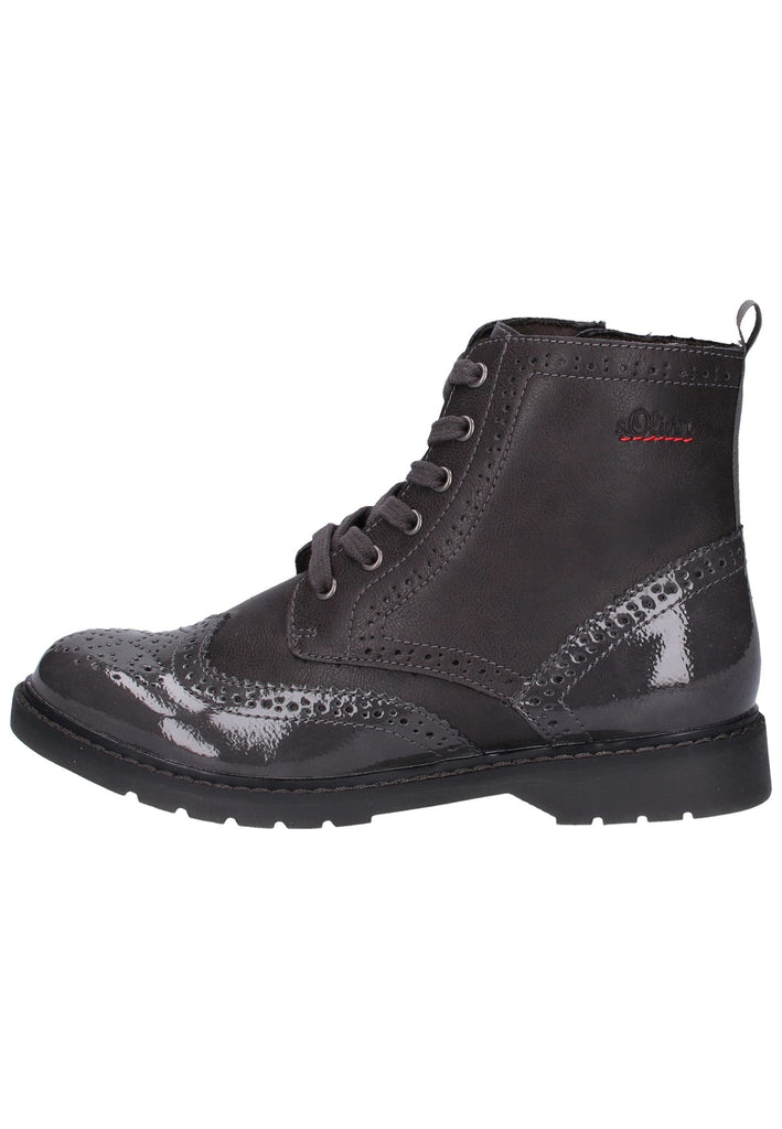 s.Oliver Stiefelette Lederimitat Graphite - surf4shoes