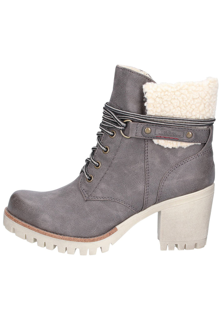 s.Oliver Stiefelette Lederimitat/Textil Graphit - surf4shoes