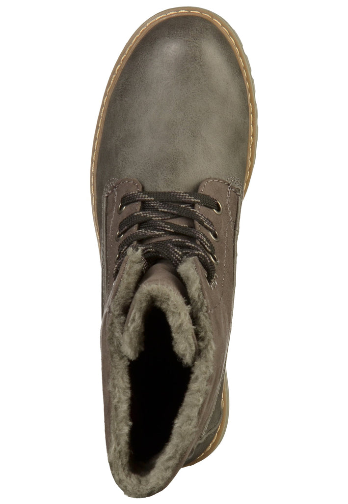 s.Oliver Stiefelette Lederimitat/Textil Graphit - surf4shoes