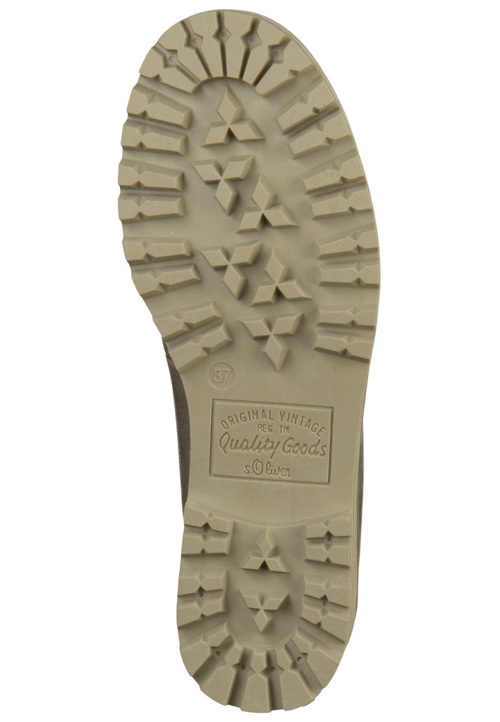 s.Oliver Stiefelette Lederimitat/Textil Graphit - surf4shoes