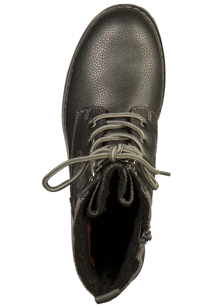 s.Oliver Stiefelette Lederimitat/Textil Grau - surf4shoes