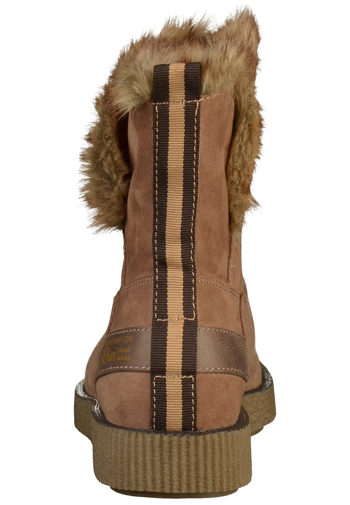 s.Oliver Stiefelette Textil Braun - surf4shoes