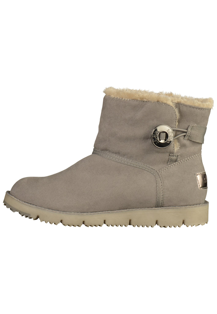 s.Oliver Stiefelette Lederimitat/Textil Grau - surf4shoes