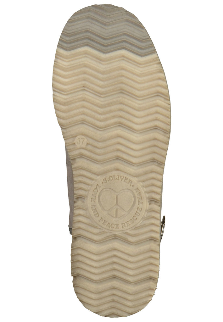 s.Oliver Stiefelette Lederimitat/Textil Grau - surf4shoes