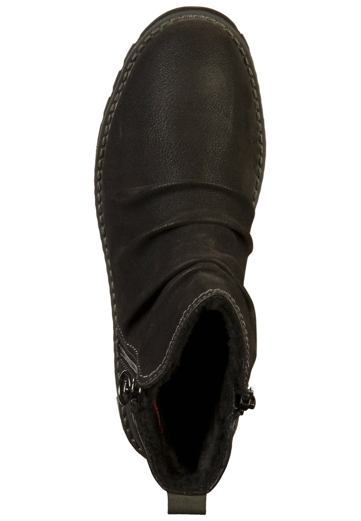 s.Oliver Stiefelette Lederimitat Schwarz - surf4shoes