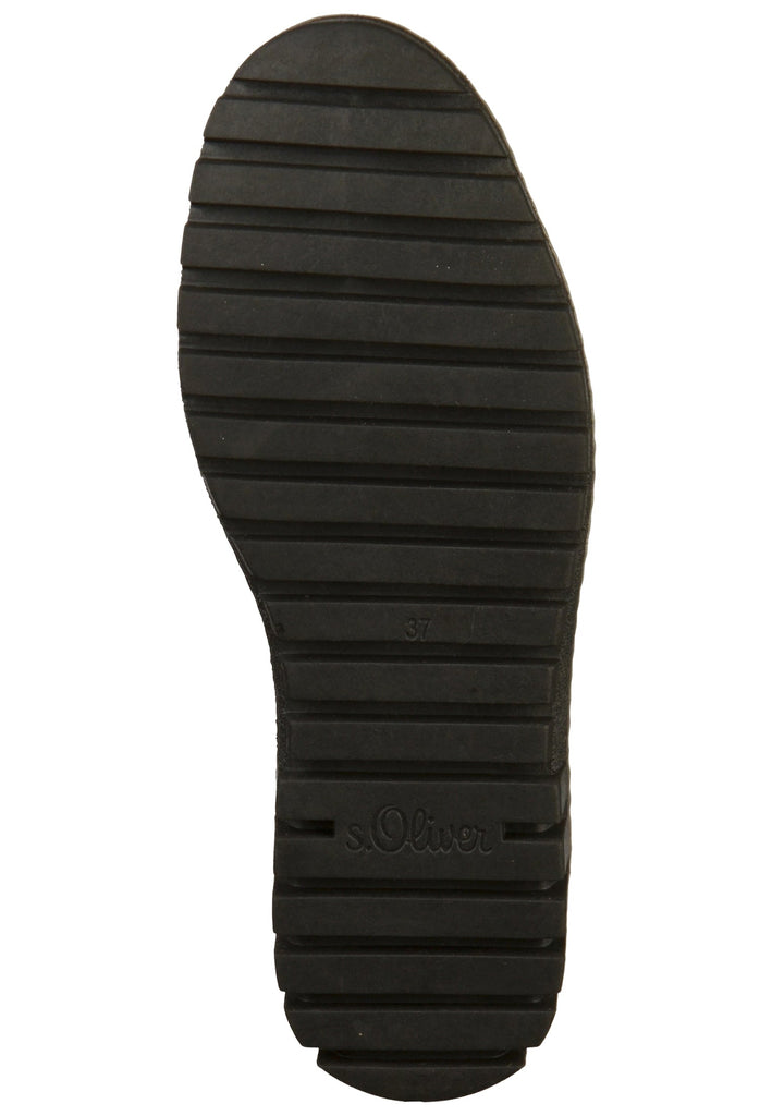 s.Oliver Stiefelette Lederimitat Schwarz - surf4shoes