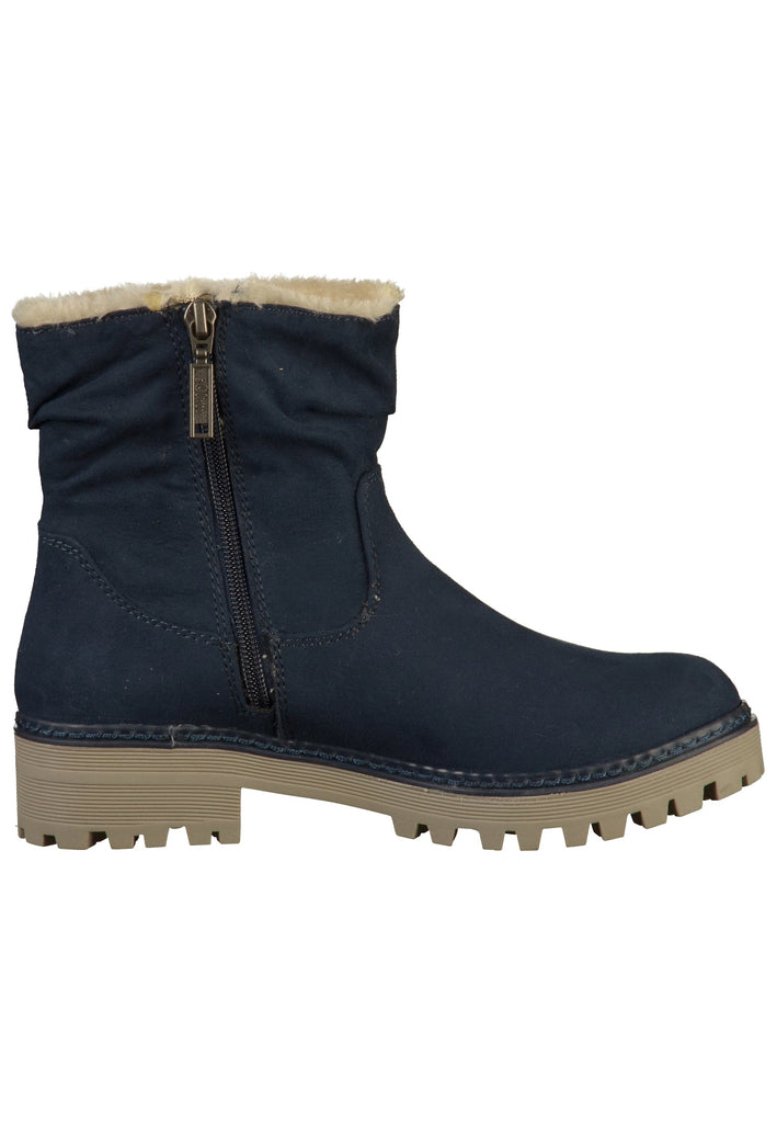 s.Oliver Stiefelette Textil Blau - surf4shoes