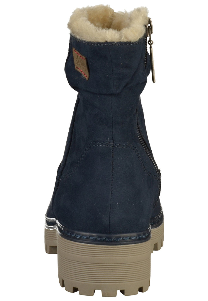 s.Oliver Stiefelette Textil Blau - surf4shoes