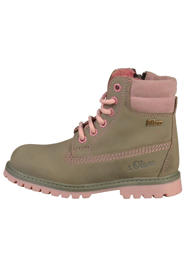 s.Oliver Stiefelette Leder Grau - surf4shoes