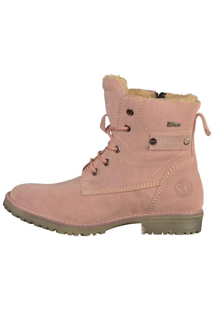 s.Oliver Stiefelette Leder Rosa - surf4shoes